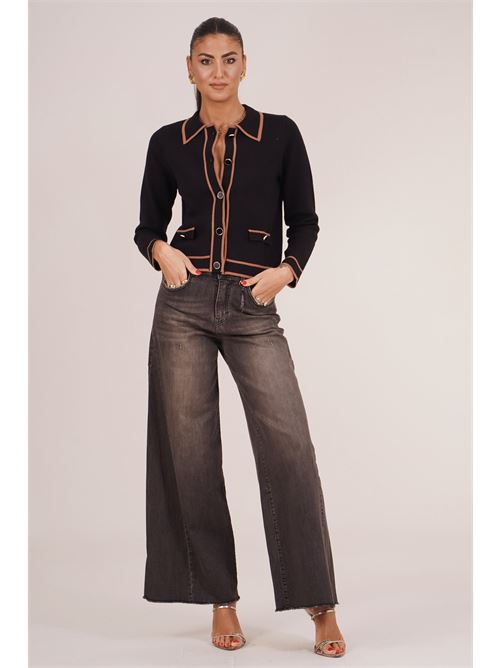 Cardigan in viscosa